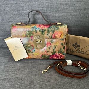 NWT PATRICIA NASH CARISBROOKE CROSSBODY SATCHEL HANDBAG LEATHER